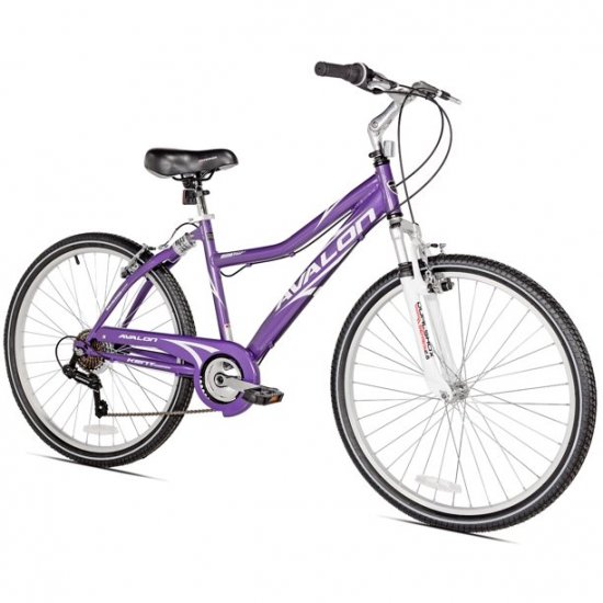 Kent 26\" Avalon Comfort Women\'s Full Suspension Hybrid Bike, Purple