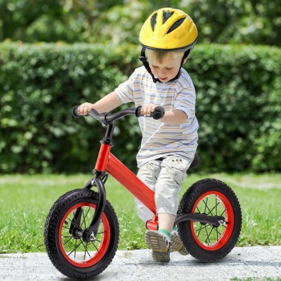 Preenex Preenex Balance Bike for Kids for 2 3 4 5 Year Olds with 12\" Rubber Air Tires/ Easy Step Through Frame Bike for Boys and Girls