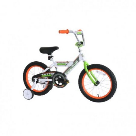 TITAN Champion 16-Inch Boys BMX Bicycle with Training Wheels, White