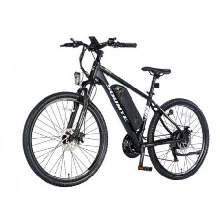 Soumye Electric Bike 27.5" Electric Mountain Bike 36V 350W Adults Ebike Electric Commuter Bike with Removable 10.4Ah Battery Professional Shimano 21 Speed- Black/ Gray