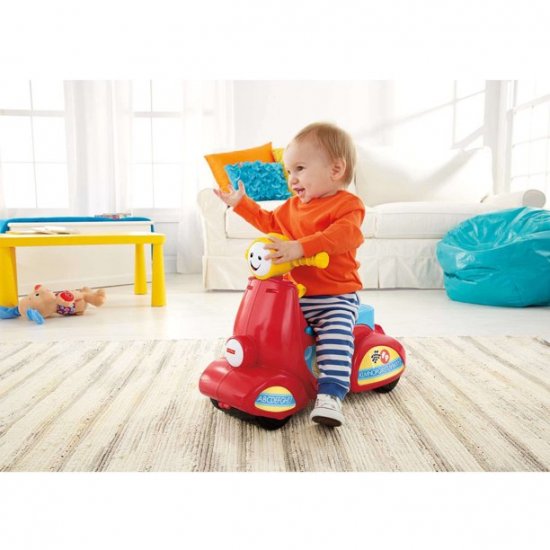 Fisher-Price Laugh & Learn Smart Stages Scooter, Red