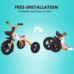 OUSGAR Kids Tricycles Big Wheels for Kids 2-6 Balance Bike Kids Trike 3 Wheel Toddler Bike Boys Girls Trikes Toddler Tricycles Baby Bike Trike Outdoor Toddler Tricycle