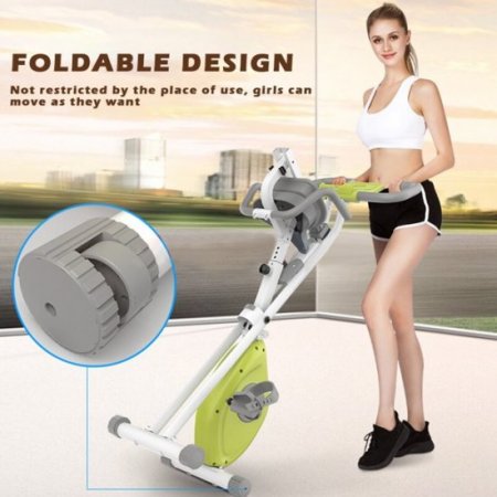 Yotoy indoor Cycling Folding Magnetic Erection Bike Stationary Bike with Tablet Stand