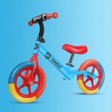 KWANSHOP Kids Balance Bike Walker Kids Ride on Toy Gift For Learning Two Wheel Training Bike Push Bike No Foot Pedal Bicycle For 2-6 Years Old Children