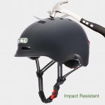 Aibecy Riding Helmet With Light Scooter Safety Helmet Electric Bicycle Safety Helmet With Flashing Light Safety Cap Protective Helmet With Light