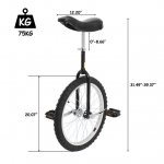 Ubesgoo UBesGoo 20" Skid Proof Wheel Unicycle, Mountain Tire Cycling Self Balance Exercise