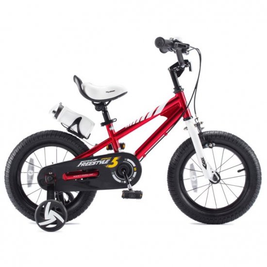 Royalbaby BMX Freestyle 14 In. Kid\'s Bike, Red with two hand brakes (Open Box)