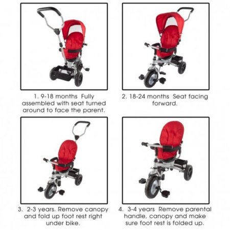 4-in-1 Tricycle Stroller