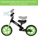 YOFE YOFE Balance Bike for Kids, Lightweight Toddler Balance Bike, No Pedal Bicycle Adjustable Seat/Handlebar, Kids Toddler Bike for Kids 2-5 Years Old, Toddler Bike for Outdoor Indoor Use, Green, R6807