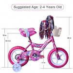 ChromeWheels Boys' and Girls' Bike, 12" Kid's Bicycle for 2-4 Years Old, EVA Tires, Training Wheels with Coaster Brake