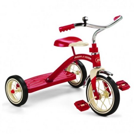 Radio Flyer, Classic Red 10" Tricycle, Rubber Tires