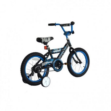 TITAN Champion 16-Inch Boys BMX Bicycle with Training Wheels, Black