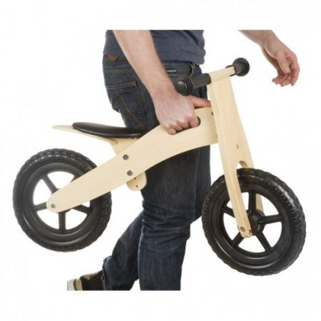 Anlen Anlen Ultra-light 12 in Black Wooden Running/Balance Bike