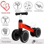 Bodaon Balance Bike for 1 Year Old, Boy Toy Ride on Baby Bike, for Girl Red