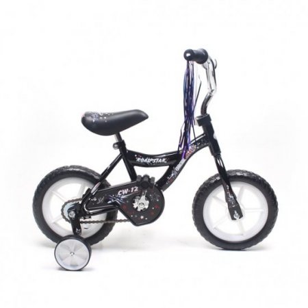 Chromewheels Road Star 12" BMX Kids Bike EVA Wheels - Black