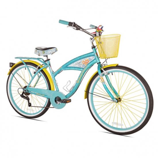 Margaritaville BCA 26 In. Multi-Speed Cruiser Women\'s Bike, Teal