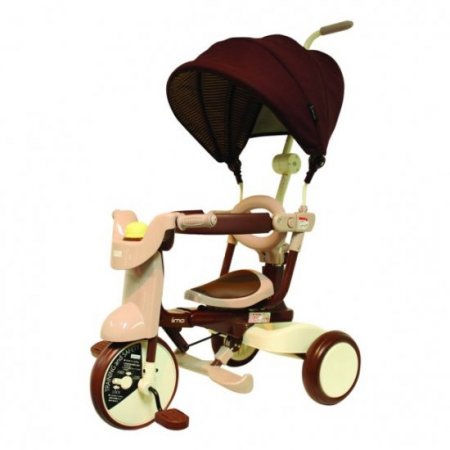 iimo 3-in-1 Foldable Tricycle with canopy (Comfort Brown)