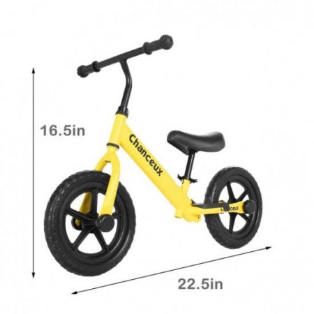 Mixpiju Mixpiju Kids Bike, Toddler Bike with Training Wheels, Children's Lightweight Balance Bike, Footrest and Handle Pad for 2-6 Kid Toddler Toys Yellow