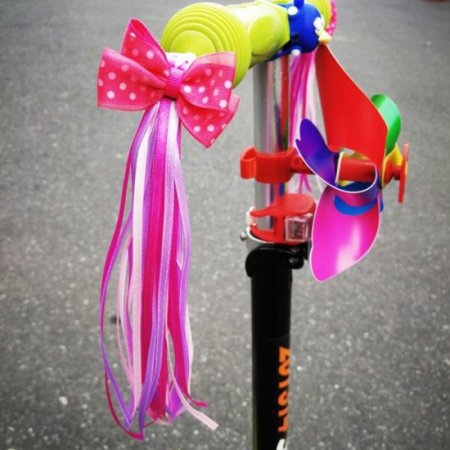 Hemoton HEMOTON Pair of Children Bike Streamers Handlebar Ribbon Kids Scooter Tassels (Type B)