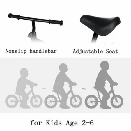 OUSGAR OUSGAR No Pedal Sport Balance Bike Training Bicycle for Kids Toddlers,EVA Inflation Free Tires, Adjustable Height, Ages 2 Years to 6 Years