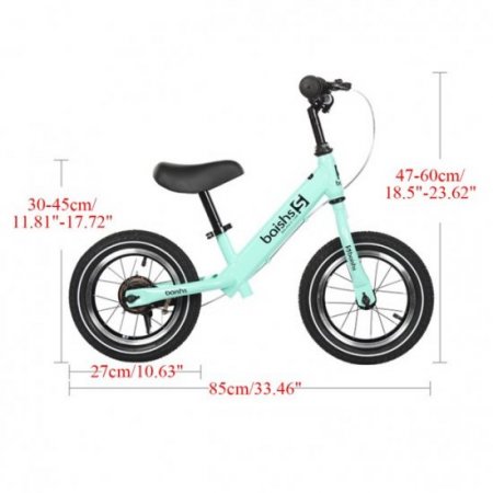 Generic Kids Balance Bike Walking Balance Training for Toddlers 2-6 Years Old Children With Brake e Pneumatic Tyre Adjustable Seat