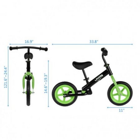 Ubesgoo UBesGoo Balance Bike Toddler Training Bicycle No Pedal for 2-7 Years,Green