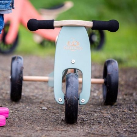 Kinderfeets Kinderfeets Tiny Tot 2-in-1 Balance Bike and Tricycle, Sage