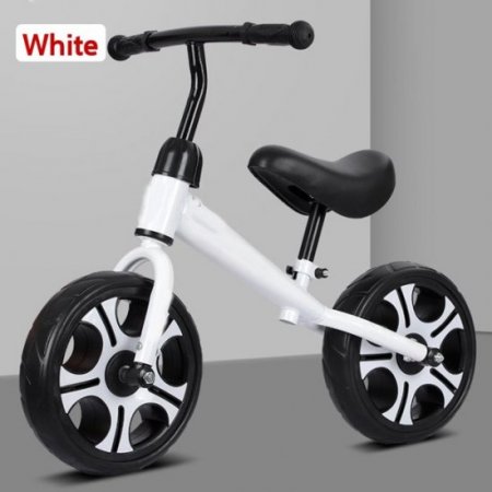 Generic Kids Balance Bike, No Pedal Toddler Bike with Carbon Steel Frame Adjustable Seat 12inch Toddler Walking Exercise Training Bicycle for 2 to 6 Years Old Boys Gilrs Home Outdoors Fun