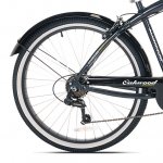 Oakwood Men's 26 Inch White Wall Tire Cruiser Bike with 7 Speed Gear Shift