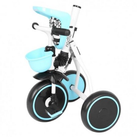 Kid's Foldable Tricycle Adjustable Seat Storage Box