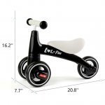 LOL-FUN LOL-FUN Baby Balance Bike for 1 Year Old Boy and Girl Gifts, Toddler Bike for One Year Old First Birthday Gifts - Black