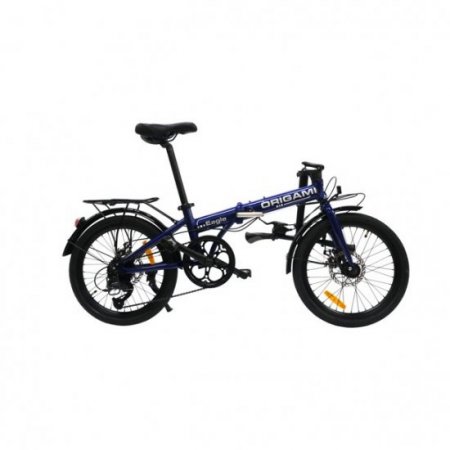 Origami Eagle 8-speed folding bicycle in Blue