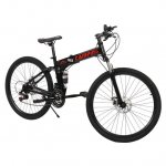 [Camping Survivals] Folding Mountain Bike 24 Inch 21 Speed Black