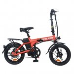 NAKTO Folding Electric Bicycle 16'' Red Skylark