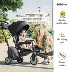 smarTrike 7 Urban Folding Baby Tricycle, Black