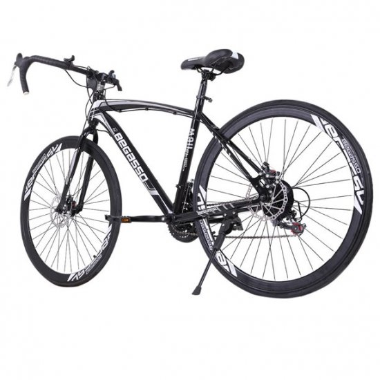 Aluminum Full Suspension Road Bike 21 Speed Disc Brakes