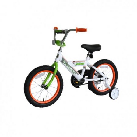 TITAN Champion 16-Inch Boys BMX Bicycle with Training Wheels, White