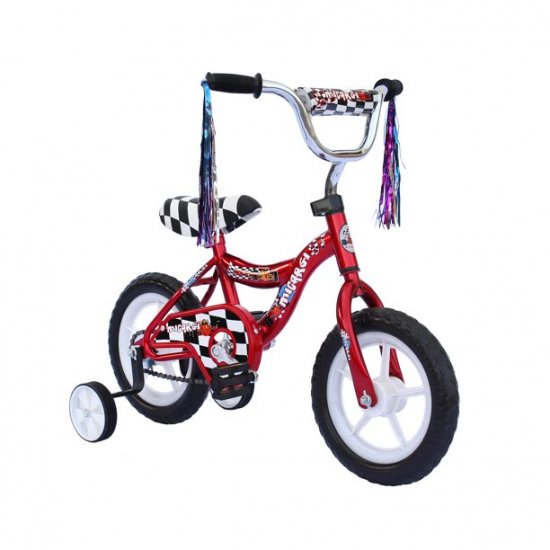 Wonder Wheels 12\" Boy\'s or Girl\'s BMX Bicycle S-Type Frame EVA Tire No Brake Bike Kid\'s Bike - Red