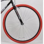 Kent 700c Men's Thruster Fixie Bike, Black/Red