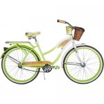 26" Huffy Panama Jack Women's Cruiser Bike, White/Green