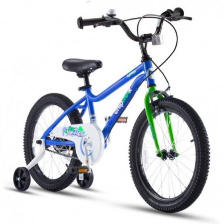 RoyalBaby Chipmunk 16 inch MK Sports Kids Bike Summer Blue With Training Wheels