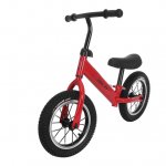 KWANSHOP 12'' Kids Balance Bike Learn To Ride Pre Bike Balance Develop w/ Adjustable Handlebar & Seat, Rubber Pneumatic Tyre and Steel Frame