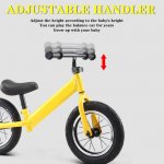 Bestgoods Adjustable Kids Balance Bike Baby Balance Scooter with Air Pump, Adjustable Seat & Handlebar,Comfortable seat, Anti-skid Shockproof Tires Kids Bicycle for 2-6 Year Olds 16.5"x21.7"x33"