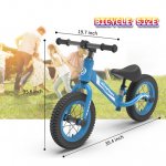 Hoverheart Hoverheart no pedal kids toys baby balance bike child push along walking bike (Blue)