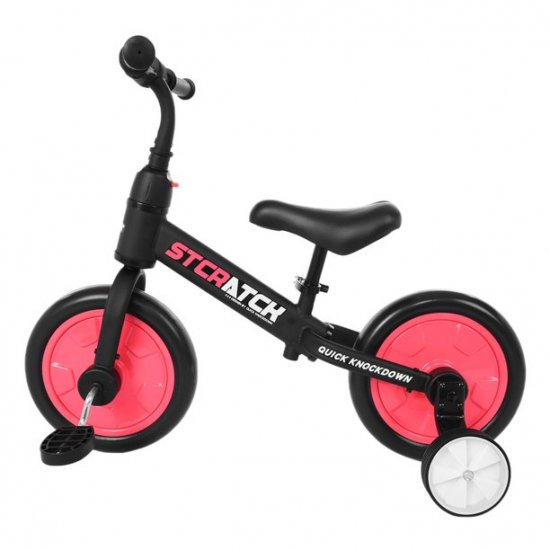 Mixpiju Kids Balance Bike Mixpiju 4-In-1 Toddler Balance Bike with Training Wheels and Pedals, Balance Bike for 2 Year Old and Up