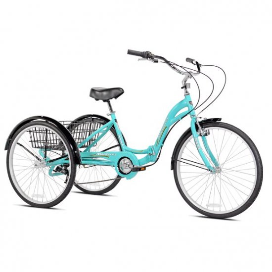 Kent 26\" Monterey Folding Adult Trike, Aqua