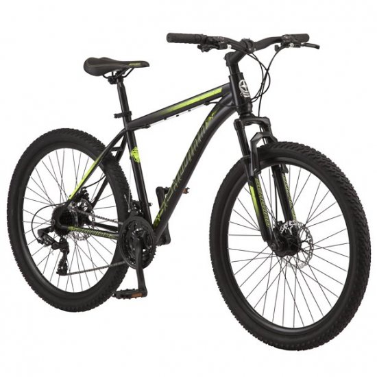 Schwinn Sidewinder Mountain Bike, 26-inch wheels, 21 speeds, black, mens style