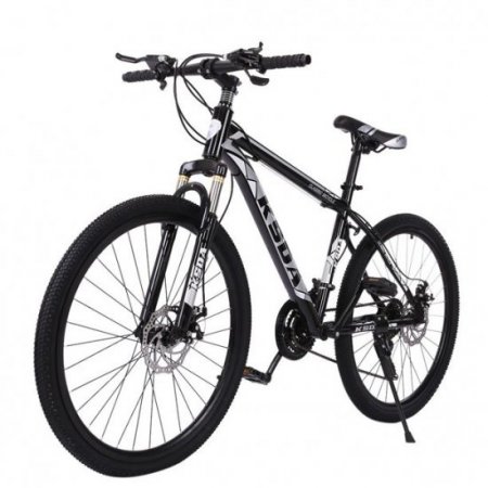 Sokhug 26 in Mountain Bike for Men,21 Speeds,Aluminum Frame,Disc Brakes,Black