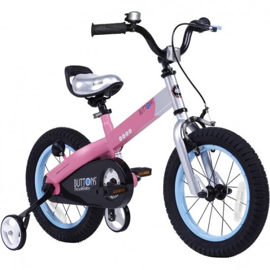 RoyalBaby Buttons Matte Pink 16 inch Kid\'s Bicycle