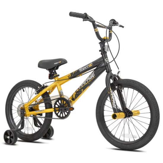 Kent 18\" Rampage Boy\'s Bike, Gold/Black